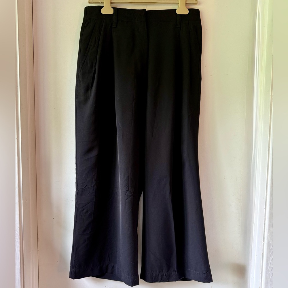 NWOT 3.1 Phillip Lim on-trend high rise, wide leg cropped black pants, 6
